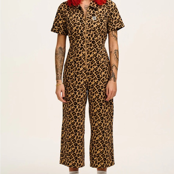 Lucy & Yak Pants - Lucy and Yak Leopard Print Jumpsuit